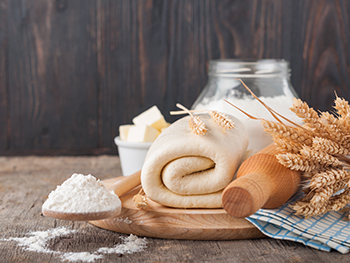 Puff pastry dough. Puff pastry dough.