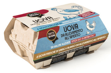 Fatti Buoni uova 6 pezzi allevate all'aperto
