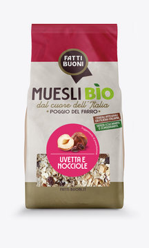 Muesli BIO uvetta e nocciole Fatti Buoni 300gr