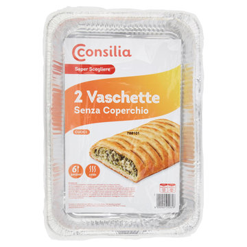 Consilia Saper Scegliere Vaschette Senza Coperchio 6 porzioni 2 pz