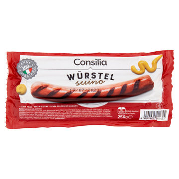 Consilia 3 Wurstel di Puro Suino 250 g