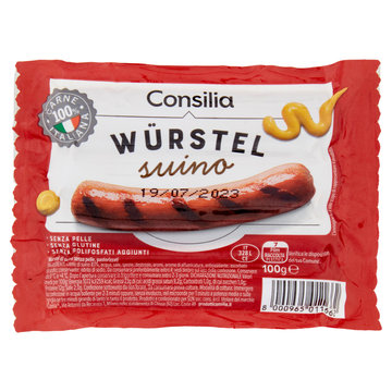 Consilia 4 Wurstel di Puro Suino 100 g