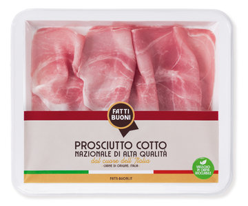 Prosciutto Cotto Nazionale di Alta Qualità Fatti Buoni 120gr