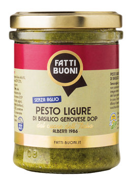 Pesto Ligure di Basilico Genovese DOP senza aglio Fatti Buoni 170gr