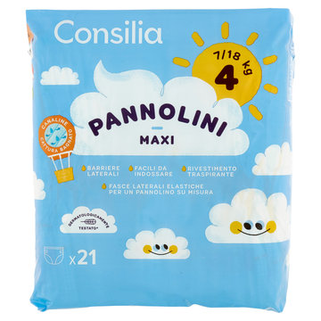 Consilia Pannolini per Bambini Maxi 7-18 kg 4 21 pezzi