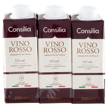 Consilia Vino Rosso Italiano 3x250 ml
