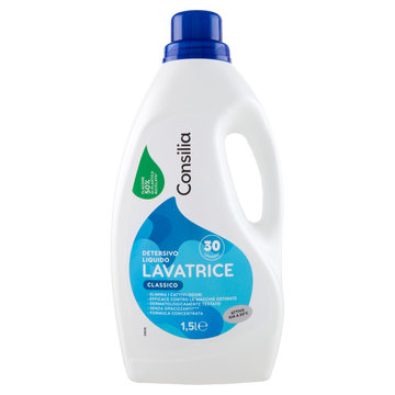 Consilia Detersivo per Lavatrice Liquido Classico 30 Lavaggi 1,5 L