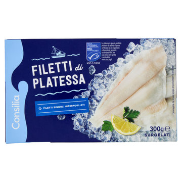 Filetto naturale di Platessa Consilia 300 gr